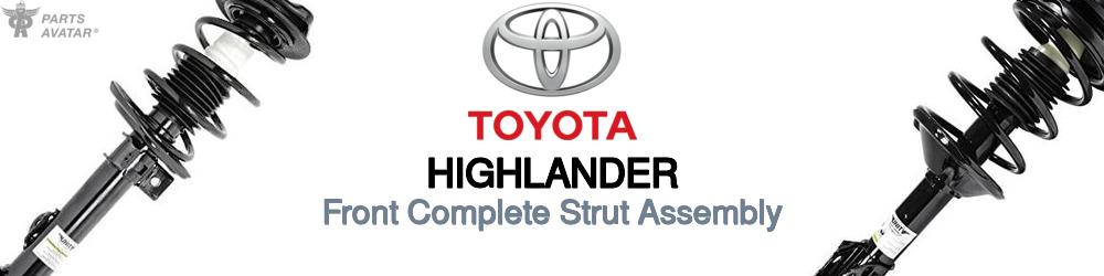 Discover Toyota Highlander Front Strut Assemblies For Your Vehicle