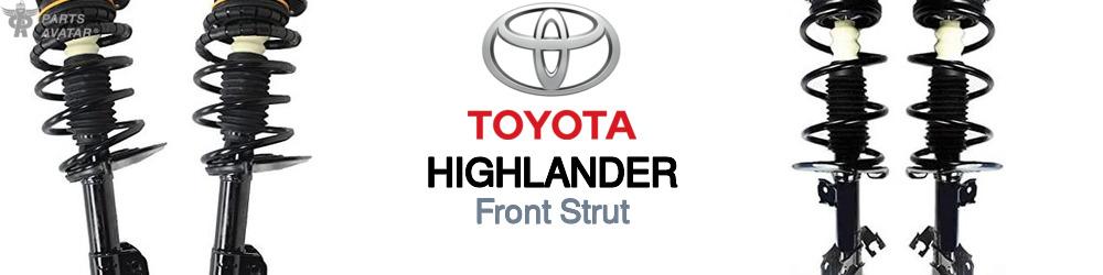 Discover Toyota Highlander Front Struts For Your Vehicle