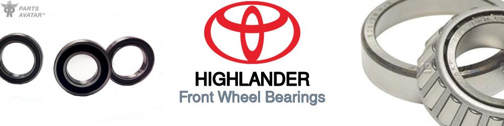 Discover Toyota Highlander Front Wheel Bearings For Your Vehicle