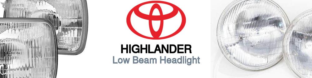 Discover Toyota Highlander Low Beam Bulbs For Your Vehicle