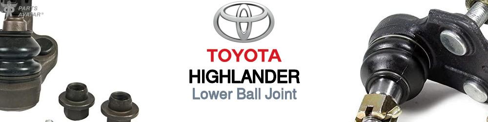 Discover Toyota Highlander Lower Ball Joints For Your Vehicle