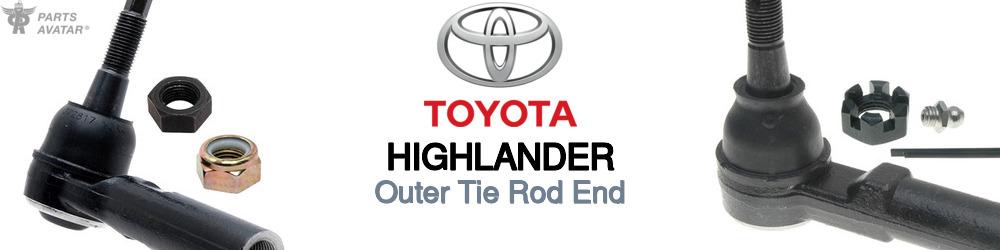 Discover Toyota Highlander Outer Tie Rods For Your Vehicle