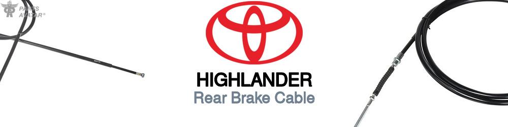 Discover Toyota Highlander Rear Brake Cable For Your Vehicle
