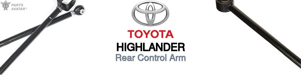Discover Toyota Highlander Control Arms Without Ball Joints For Your Vehicle
