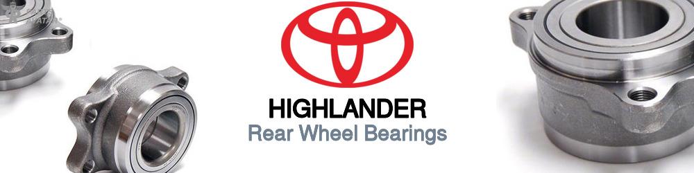 Discover Toyota Highlander Rear Wheel Bearings For Your Vehicle
