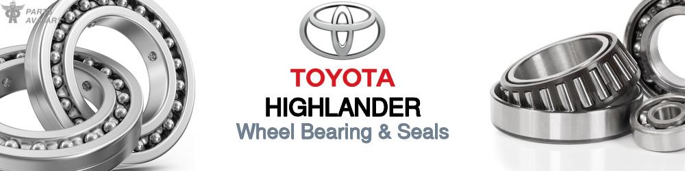 Discover Toyota Highlander Wheel Bearings For Your Vehicle