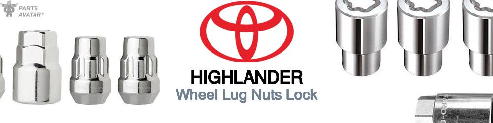 Discover Toyota Highlander Wheel Lug Nuts Lock For Your Vehicle