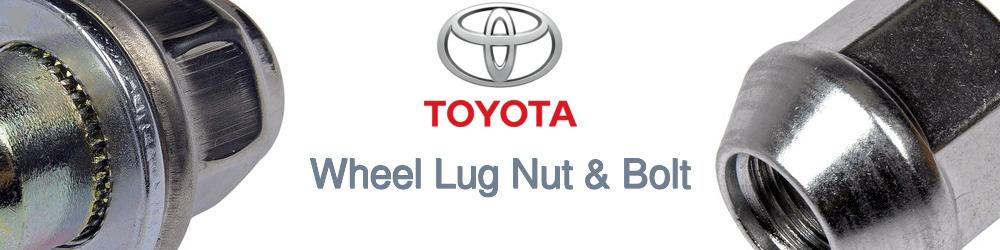 Discover Toyota Wheel Lug Nut & Bolt For Your Vehicle