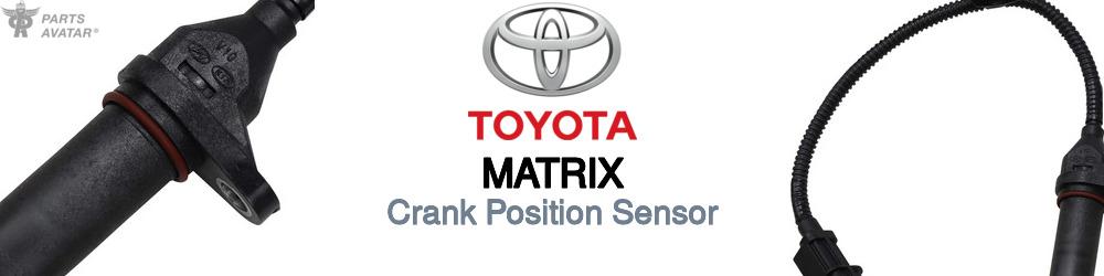 Discover Toyota Matrix Crank Position Sensors For Your Vehicle