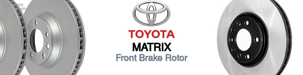 Discover Toyota Matrix Front Brake Rotors For Your Vehicle