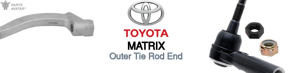 Discover Toyota Matrix Outer Tie Rods For Your Vehicle