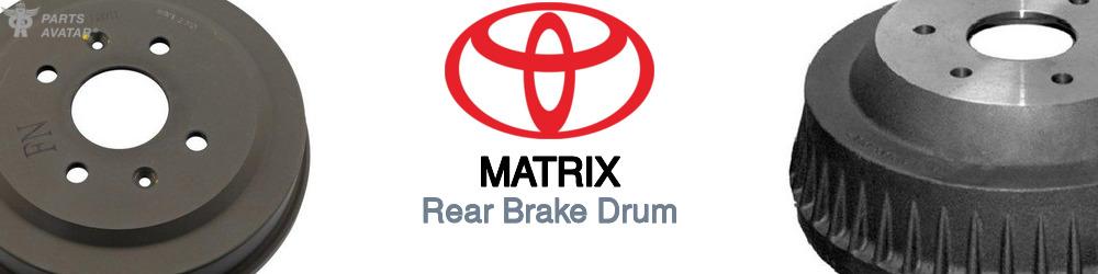 Discover Toyota Matrix Rear Brake Drum For Your Vehicle