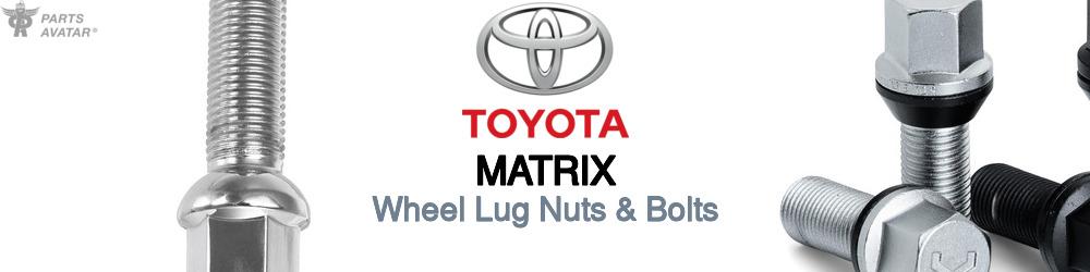 Discover Toyota Matrix Wheel Lug Nuts & Bolts For Your Vehicle