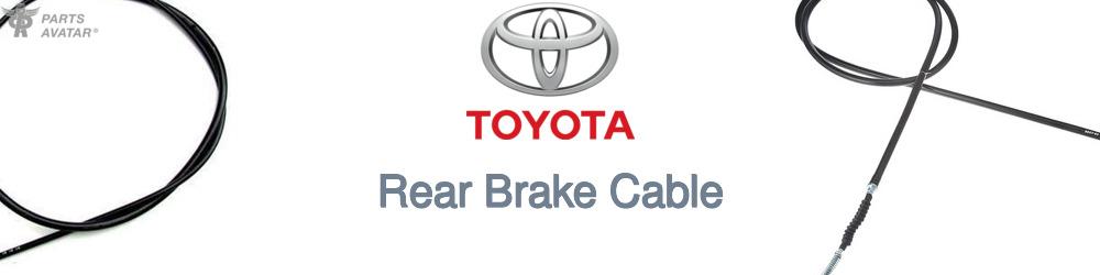 Discover Toyota Rear Brake Cable For Your Vehicle