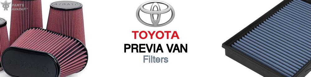Discover Toyota Previa van Car Filters For Your Vehicle