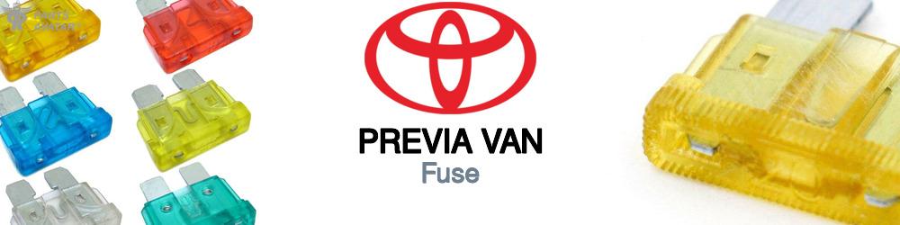 Discover Toyota Previa van Fuses For Your Vehicle