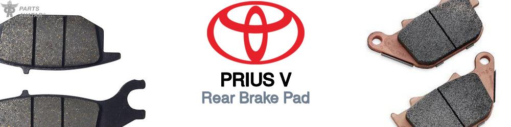 Discover Toyota Prius v Rear Brake Pads For Your Vehicle