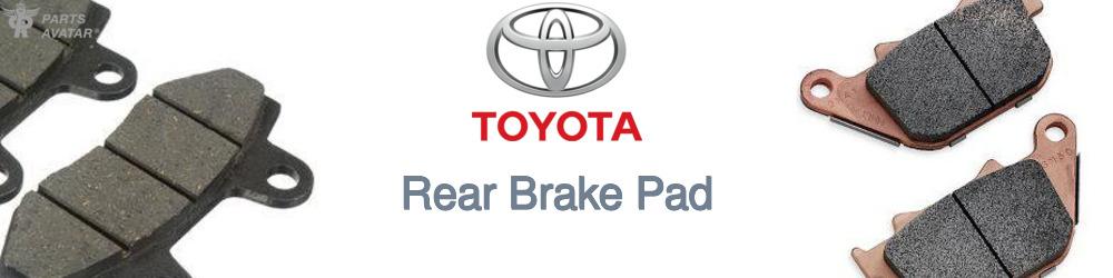 Discover Toyota Rear Brake Pads For Your Vehicle