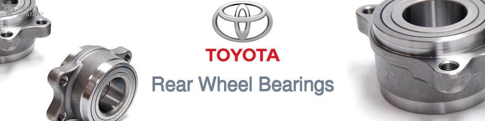 Discover Toyota Rear Wheel Bearings For Your Vehicle