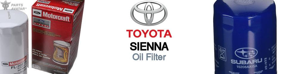 Discover Toyota Sienna Engine Oil Filters For Your Vehicle