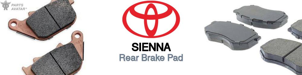 Discover Toyota Sienna Rear Brake Pads For Your Vehicle
