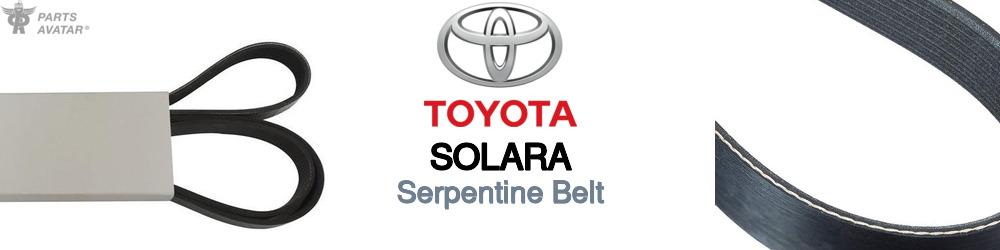 Discover Toyota Solara Serpentine Belts For Your Vehicle