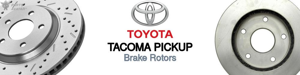Discover Toyota Tacoma pickup Brake Rotors For Your Vehicle