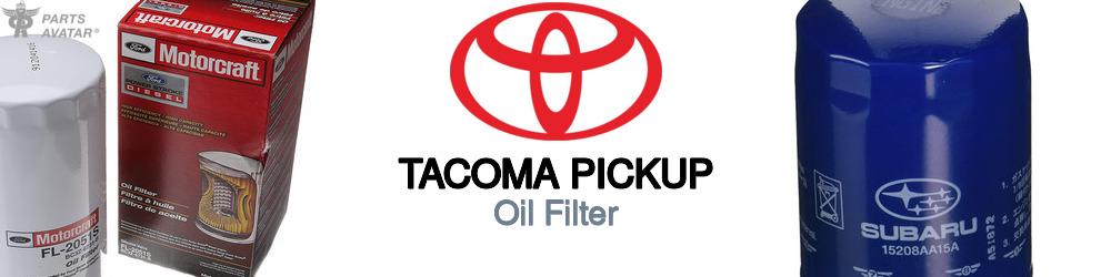 Discover Toyota Tacoma pickup Engine Oil Filters For Your Vehicle