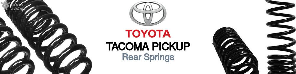 Discover Toyota Tacoma pickup Rear Springs For Your Vehicle
