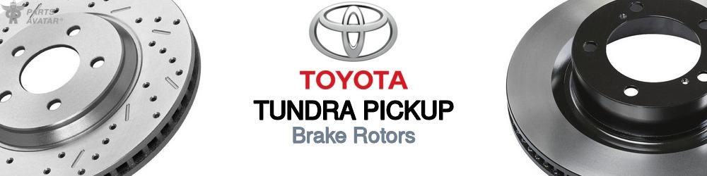 Discover Toyota Tundra pickup Brake Rotors For Your Vehicle