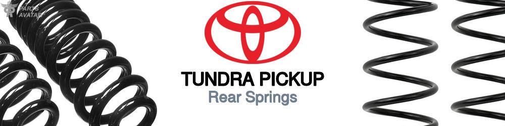 Discover Toyota Tundra pickup Rear Springs For Your Vehicle