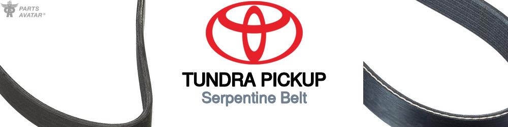 Discover Toyota Tundra pickup Serpentine Belts For Your Vehicle