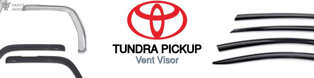 Discover Toyota Tundra pickup Visors For Your Vehicle