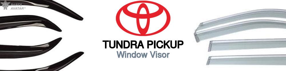 Discover Toyota Tundra pickup Window Visors For Your Vehicle