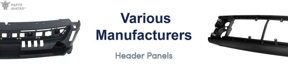Discover Various Manufacturers Header Panels For Your Vehicle
