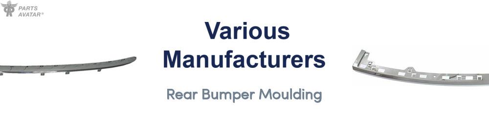 Discover Various Manufacturers Rear Bumper Moulding For Your Vehicle
