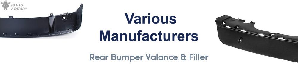 Discover Various Manufacturers Rear Bumper Valance & Filler For Your Vehicle