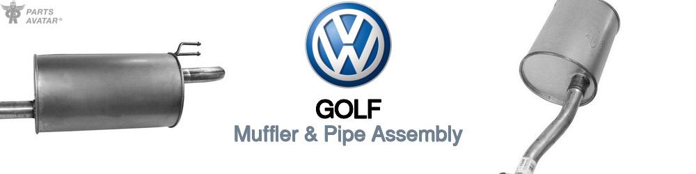 Discover Volkswagen Golf Muffler and Pipe Assemblies For Your Vehicle