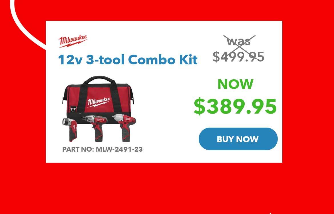 12v 3-tool Combo Kit