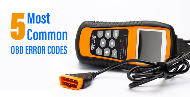 5 Most Common OBD Error Codes