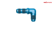 Purchase Top-Quality Aeroquip 90 Elbow Union Aluminum Blue Anodized Flare Fitting by AEROQUIP min