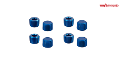 Aeroquip Aluminum Blue Anodized Allen Head Pipe Plug by AEROQUIP 01