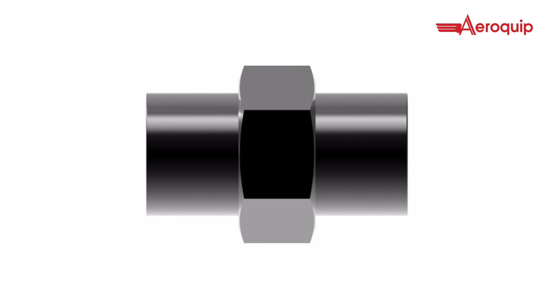 Aeroquip Pipe Coupling (Al) Black Anodized Bulkhead Fitting by AEROQUIP fitting