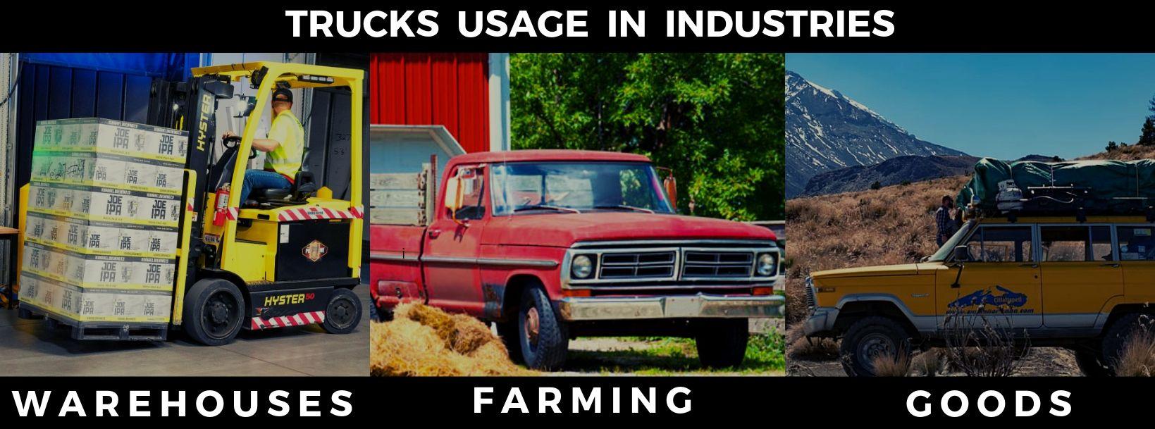 Usage Of Trucks In Different Industries