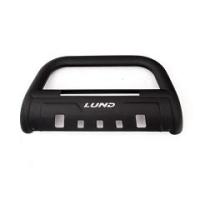 Purchase Top-Quality Lund Black Bull Bar With Led Bumper Guard by LUND 01