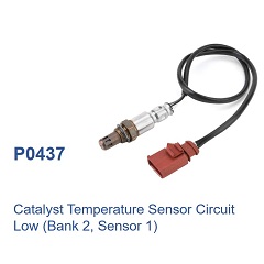 P0437 - Catalyst Temperature Sensor Circuit Low B2S1