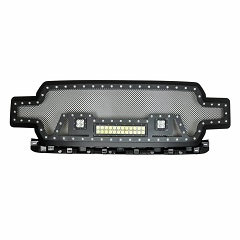 Find the best auto part for your vehicle: Replace OE grille assembly with paramount automotive's evolution matte black stainless steel grille.