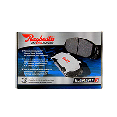 Raybestos Enhanced Hybrid Technology Element3 Brake Pads For Everyday Driving.