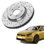 Enhance your car with Volkswagen Gold Brake Rotors 