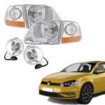Enhance your car with Volkswagen Gold Headlight & Fog Light 